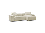 Boheme - Sofá esquinero reversible ultrasuave - Terciopelo acanalado