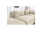 Jeanne - Fixed Modular Corner Sofa - Velvet Fabric with 2 Armless Chairs, 1 Corner Unit and 2 Pouffes