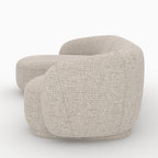 Nova - Canapé D'Angle Modulable 4 Places En Tissu Beige Chiné