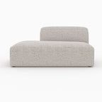 Hestia - Canapé D'Angle Droit Modulable En Tissu Beige 4 Places