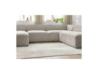 Fixed Panoramic Sofa - Megeve - Textured Fabric - Left Corner
