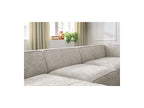 Fixed Panoramic Sofa - Megeve - Textured Fabric - Left Corner