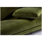 Villabon - Canapé 4 Places - Velours - Vert olive