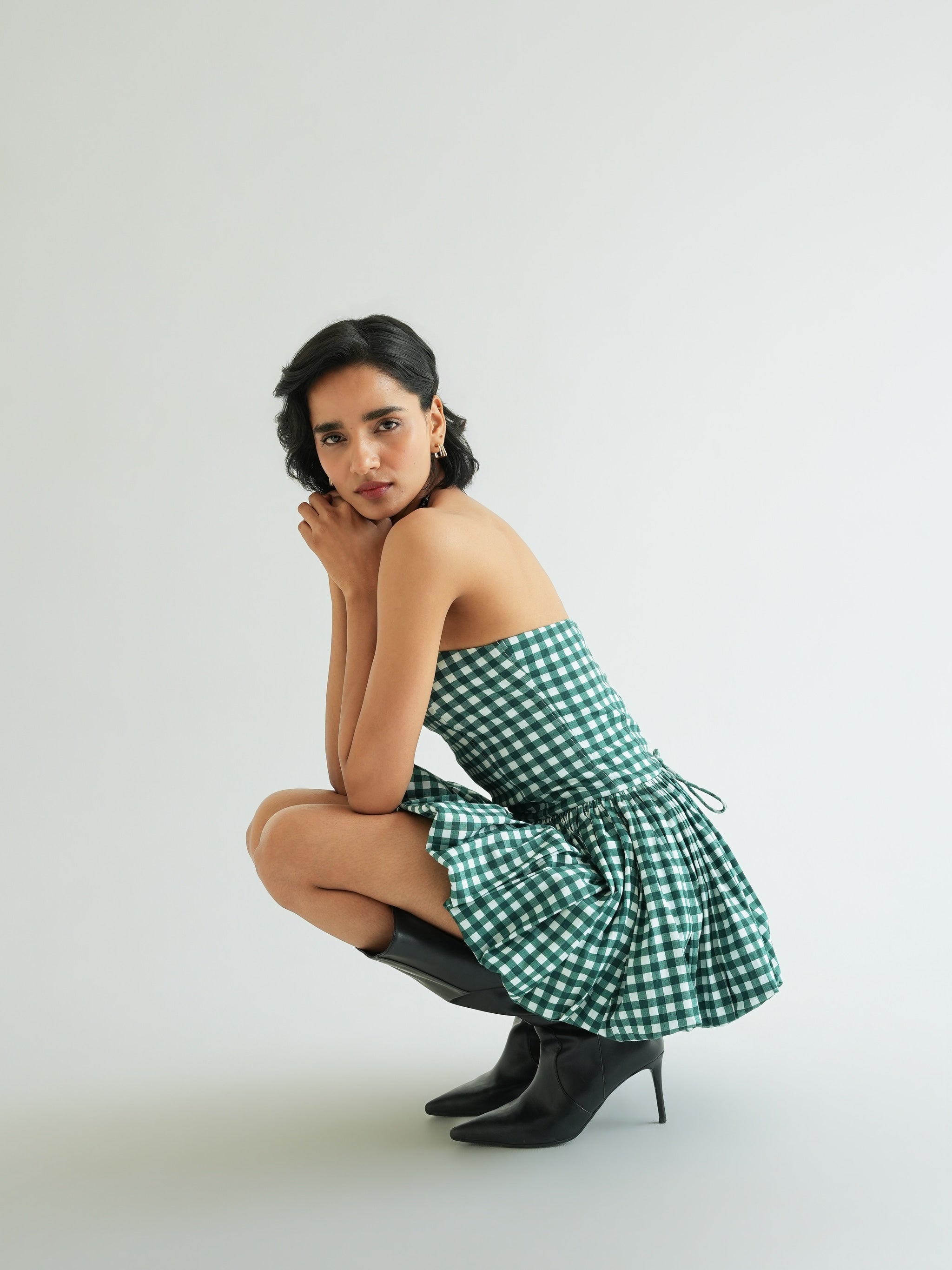 Vestido Capucine - Pine Vichy