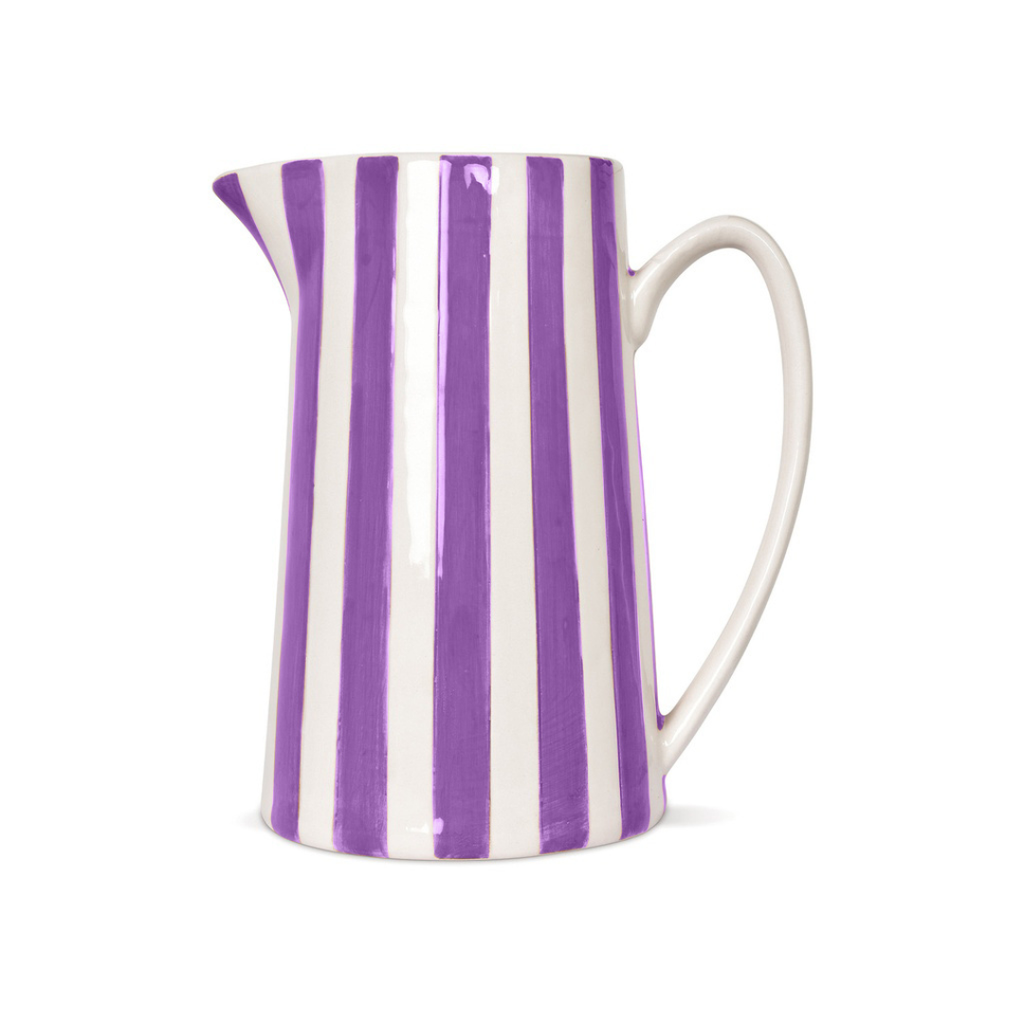 Lilac Striped Carafe