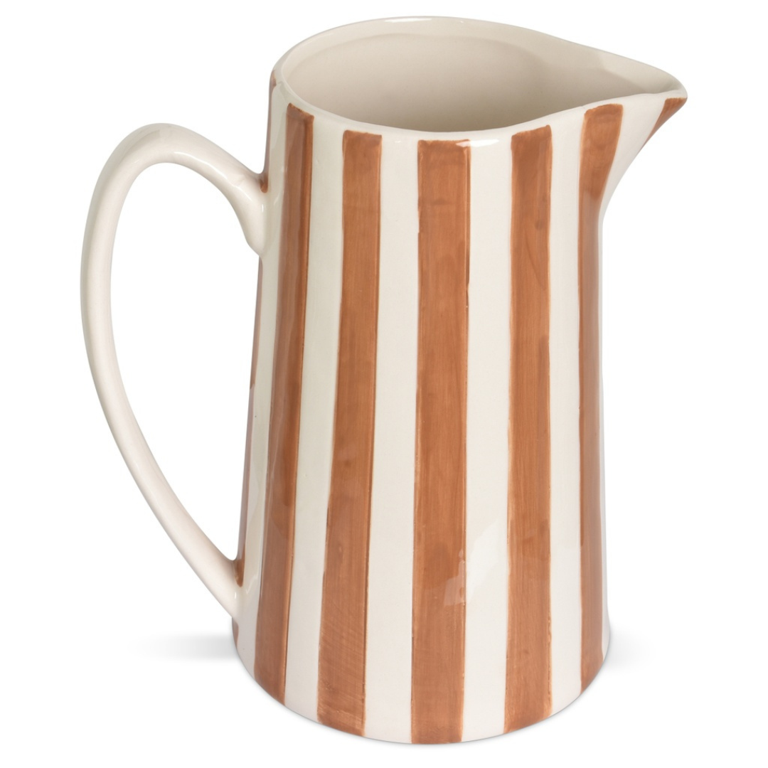Lilac Striped Carafe