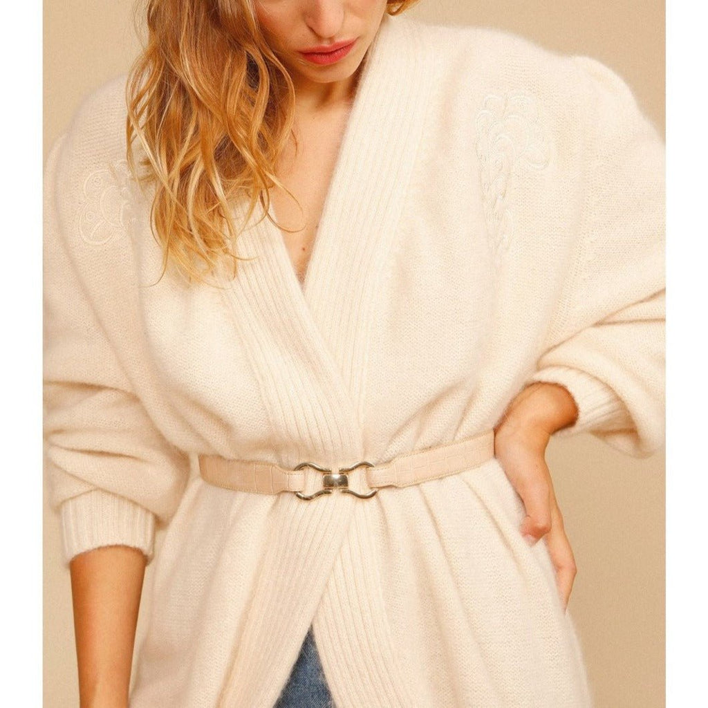 Cardigan Martina - Ecru Uni