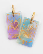 Boucles D'Oreilles Carte De Tarot - Sirène