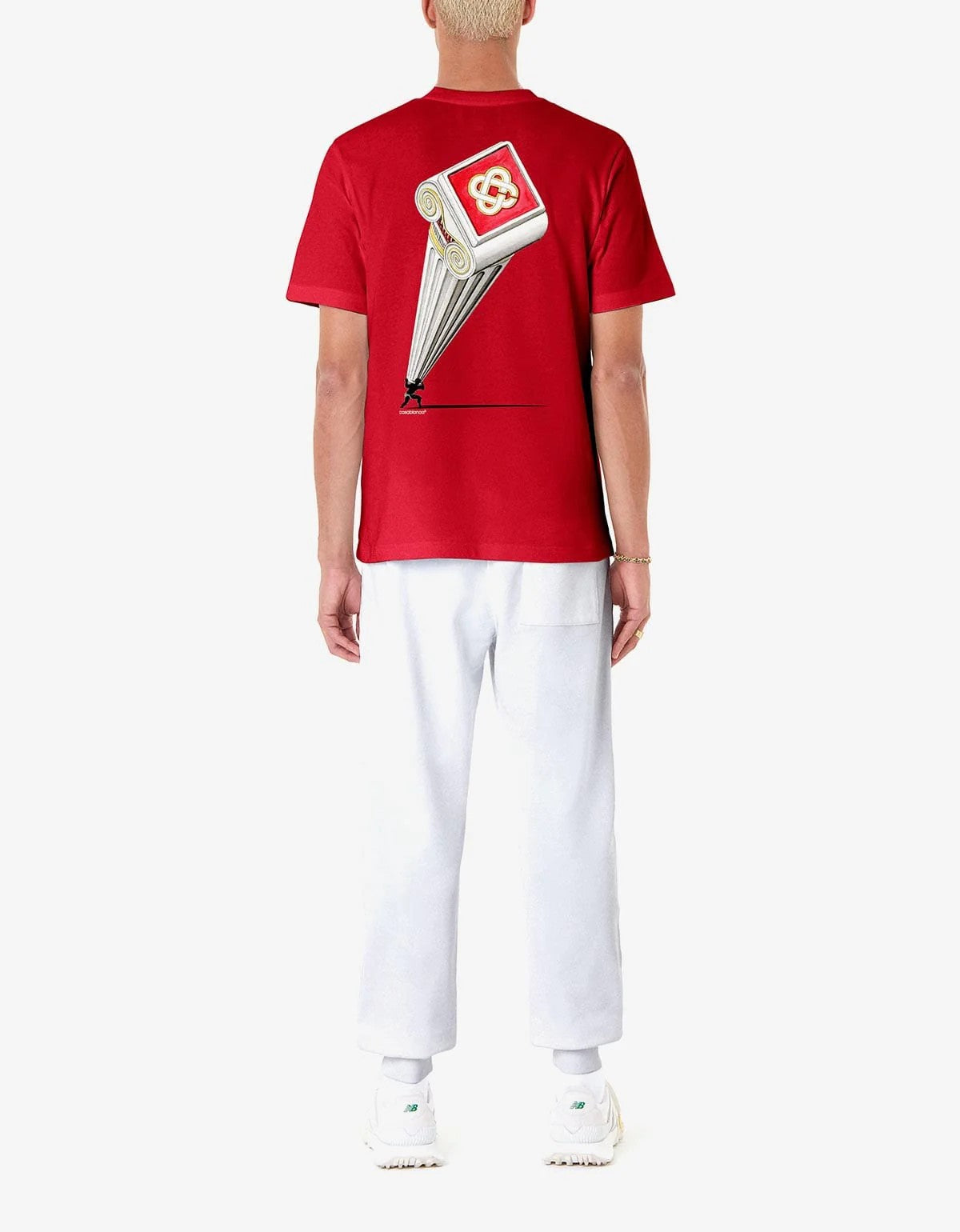 Camiseta Leaning Column - Rojo
