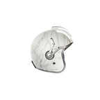 Casque Jet Exklusiv Rider Marbre - Blanc