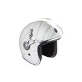 Casque Jet Exklusiv Rider Marbre - Blanc