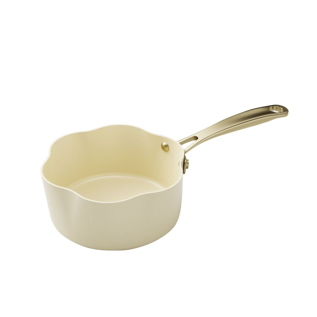 Dahlia - Casserole - Aluminium Recyclé - 18 Cm - Beige