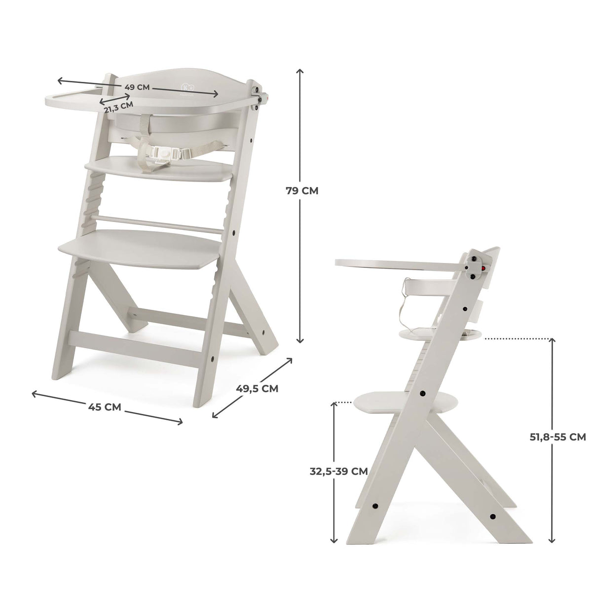 Enock Beige High Chair