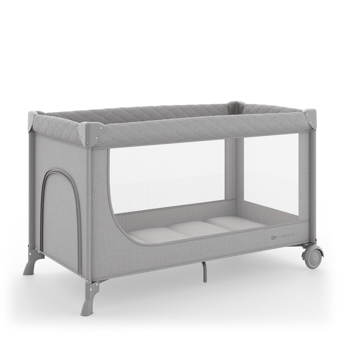 Grey 2-in-1 Leody Up Cot and Travel Cot with Accessories