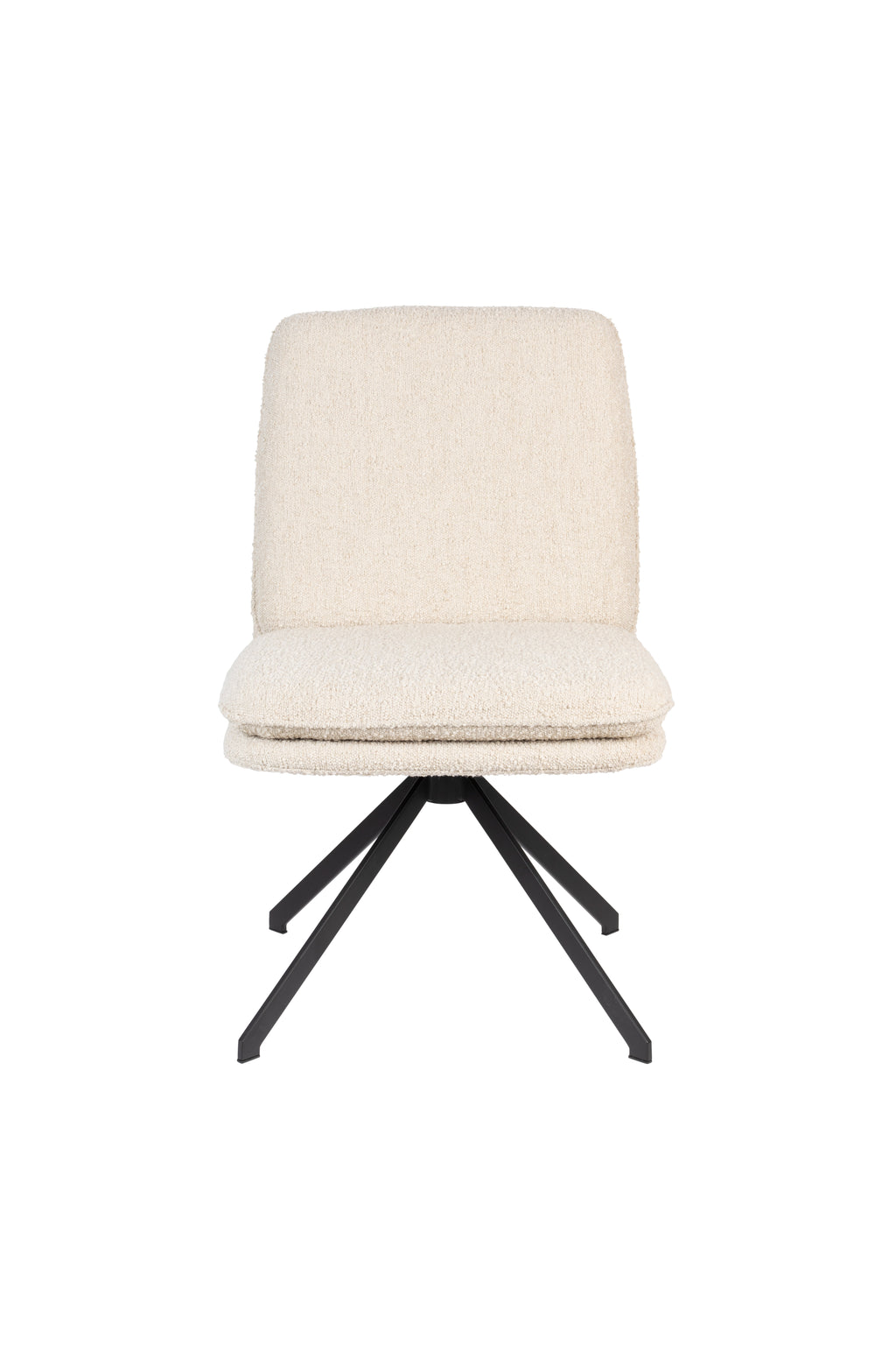 Tyler - Juego de 2 sillas de comedor - Tela - Blanco