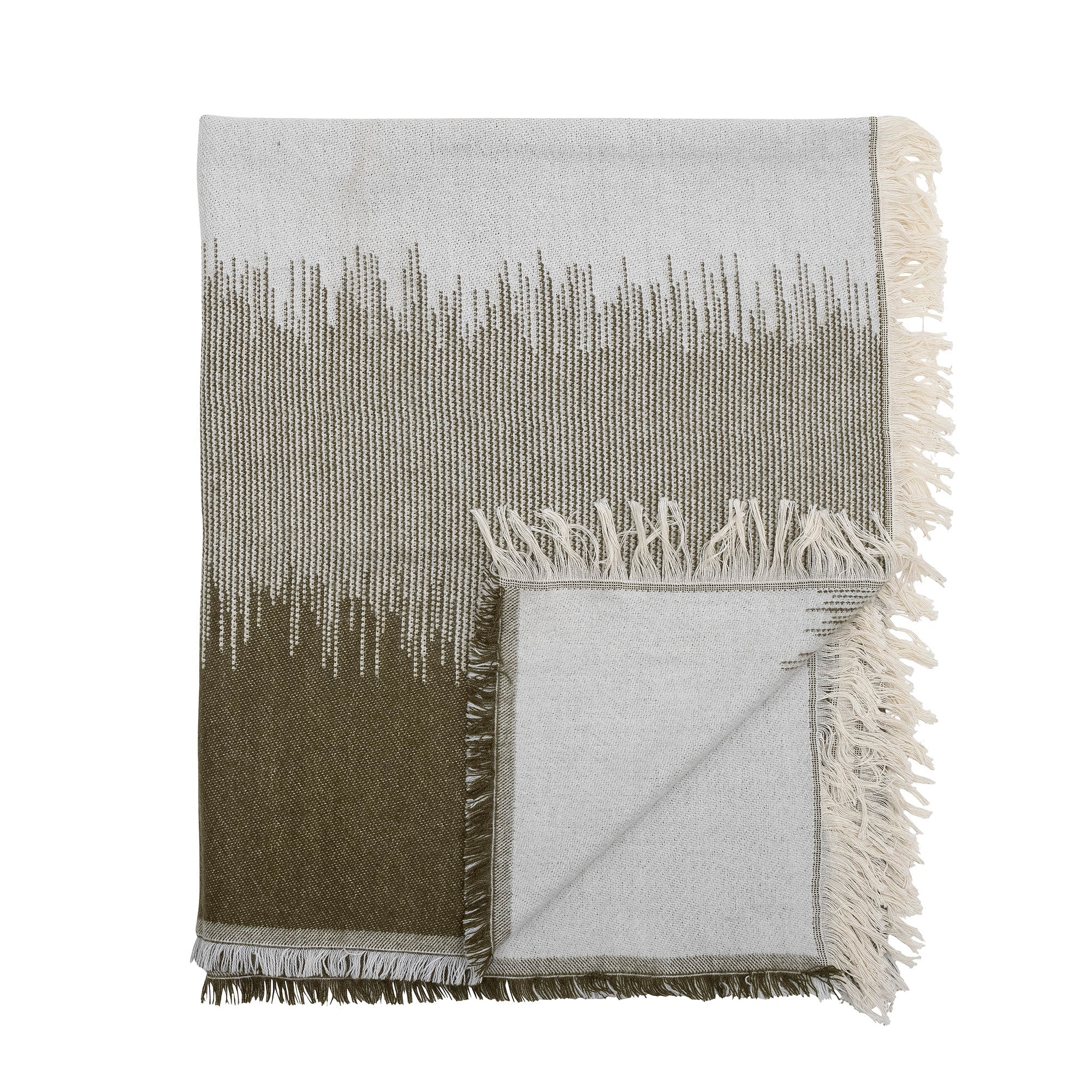 Lucienne - Lot de 2 Plaids - Vert - Acrylique