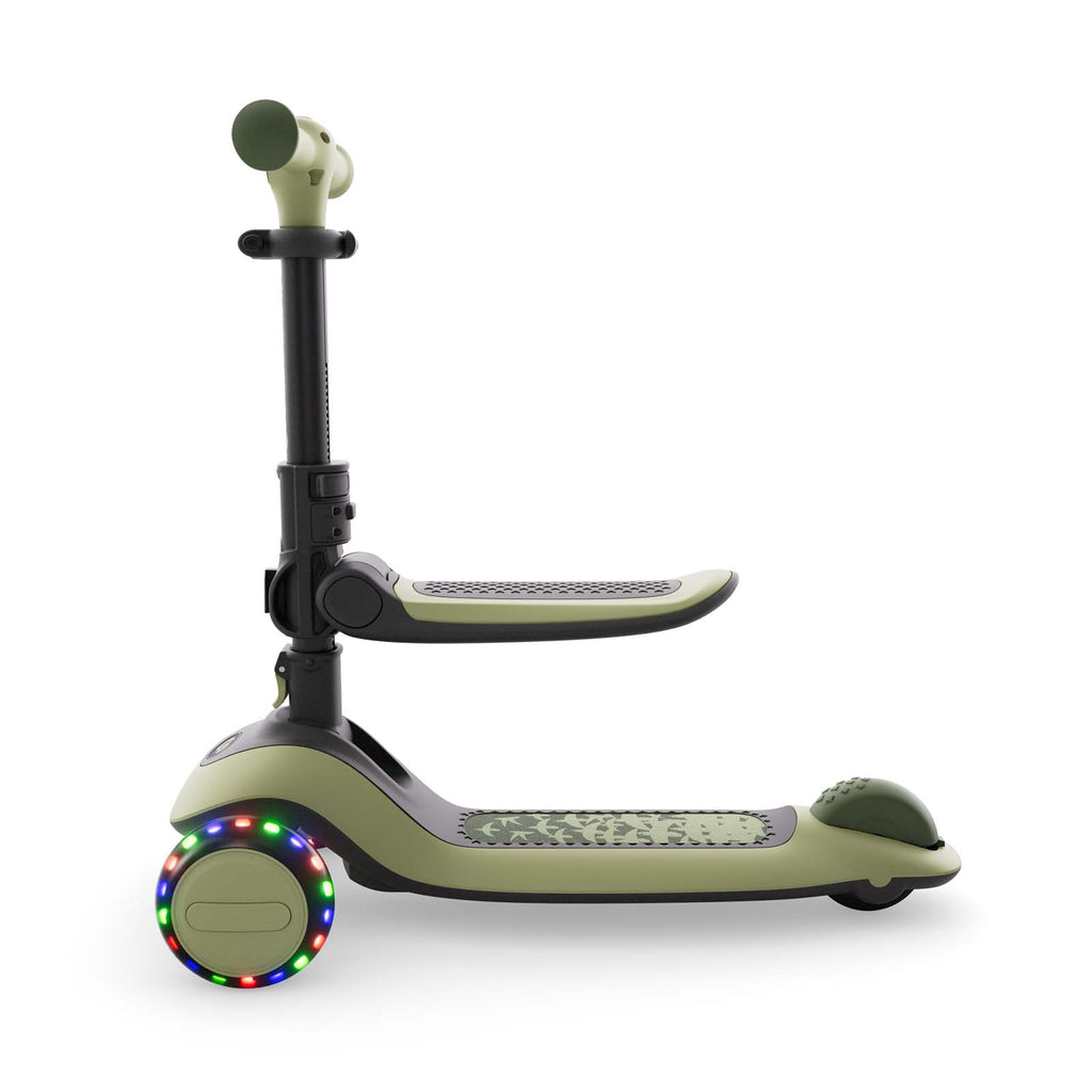 Halley 2 Green 2-in-1 Evolving Scooter with Seat