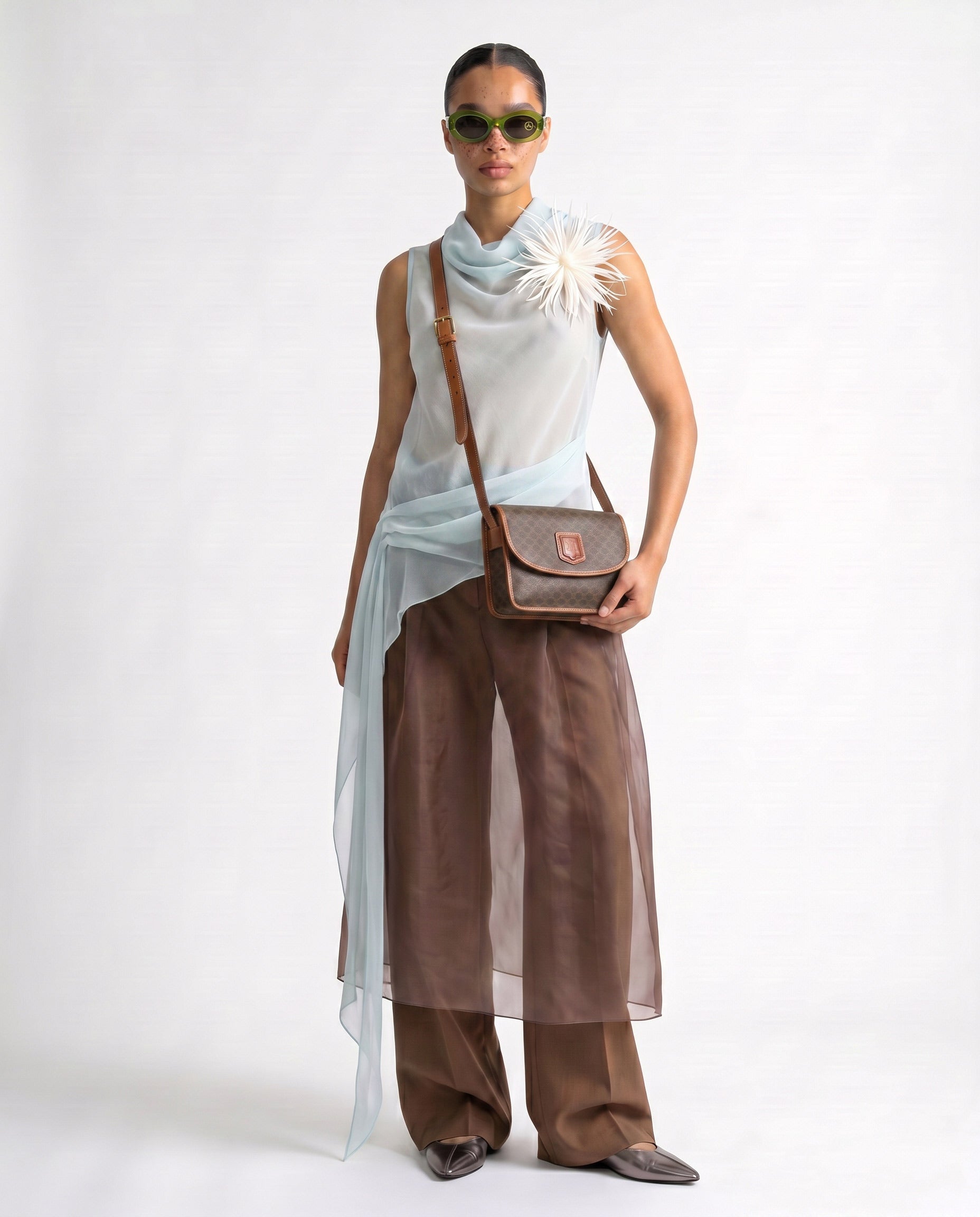Céline Crossbody Bag Macadam Canvas