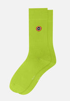 Chaussettes Mi-Hautes Robuste En Coton - Jaune Anis