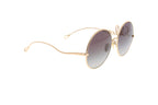 Luxury Eyewear – Lunettes De Soleil - Chloe, lunettes de soleil rondes à monture dorée et verres dégradés