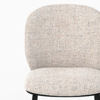Adèle - Lot De 2 Chaises En Tissu Beige Chiné