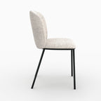 Adèle - Lot De 2 Chaises En Tissu Beige Chiné