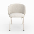 Danaë - Chaise En Tissu Texturé Écru Chiné