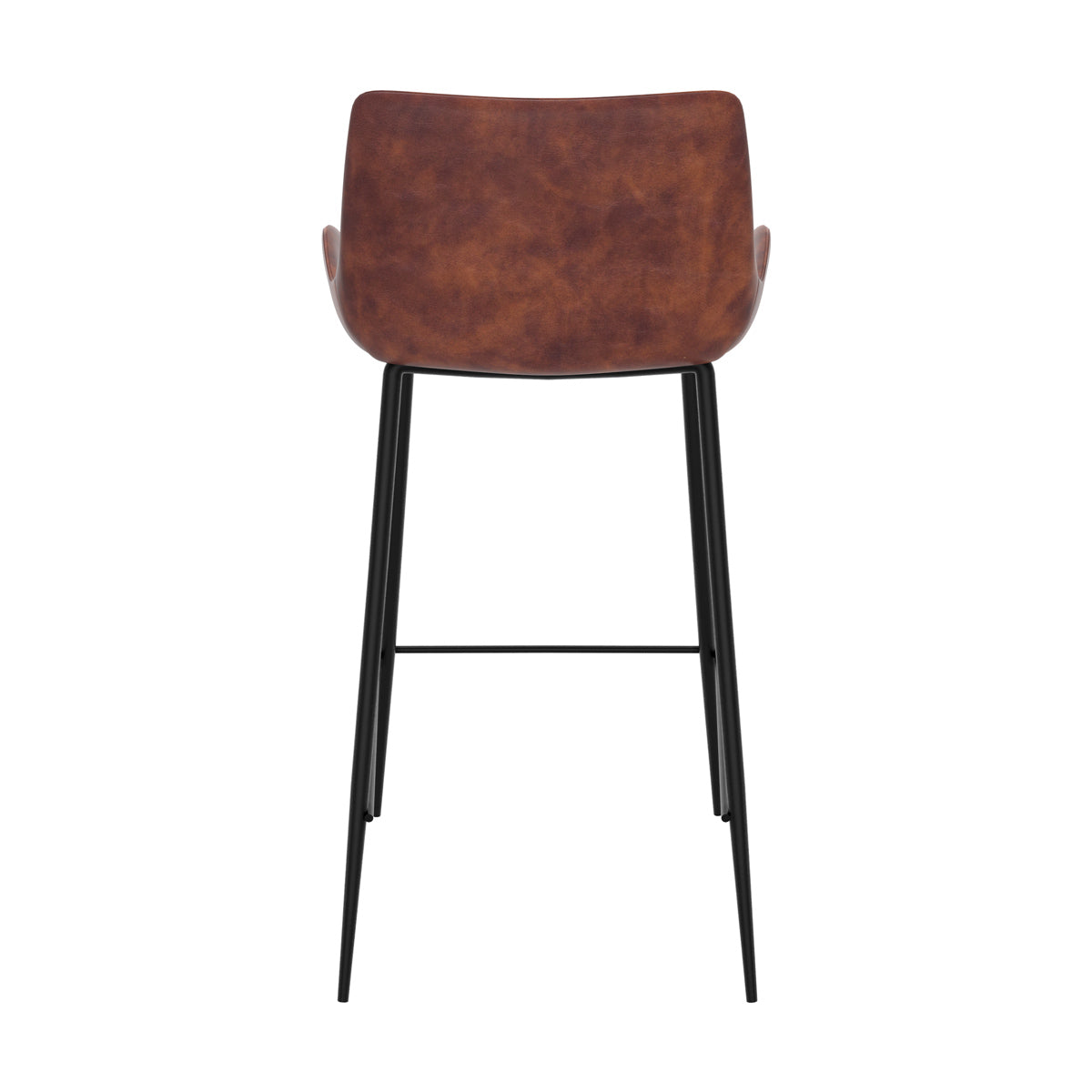 Pirata - Lot De 2 Chaises Pour Îlot Central En Cuir Synthétique Marron