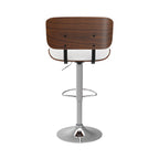 Melchior - Chaise De Bar Réglable En Pu Blanc