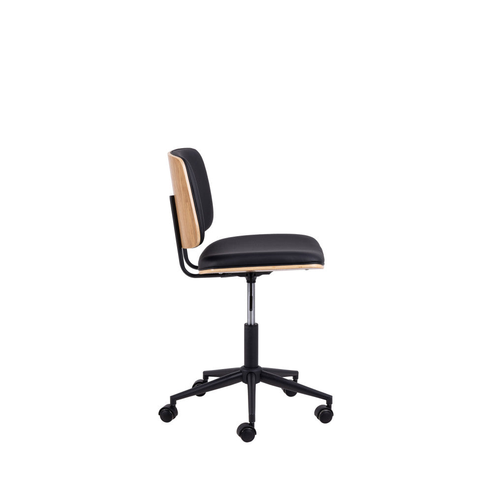 Lycorea - Sedia Da Ufficio - Similpelle - Nero