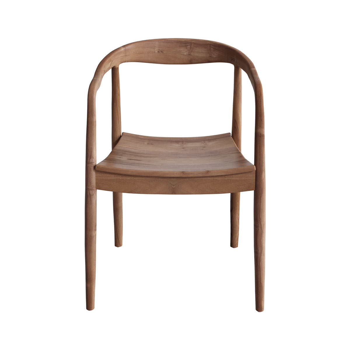Lombok - Silla de madera de teca biselada