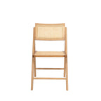 Paula - Silla plegable - Rejilla y madera - Madera clara
