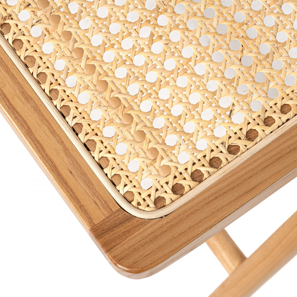Paula - Silla plegable - Rejilla y madera - Madera clara