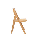 Paula - Silla plegable - Rejilla y madera - Madera clara