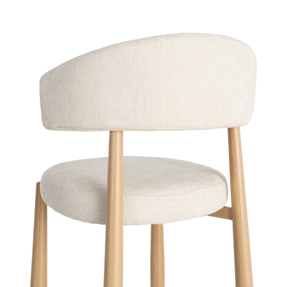Ozza - Chaise dossier arrondi - Tissu