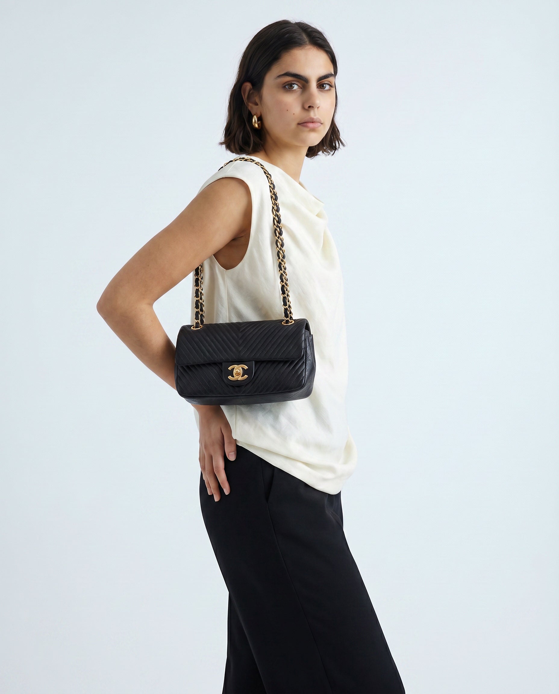 Chanel Timeless Single Flap Chevron