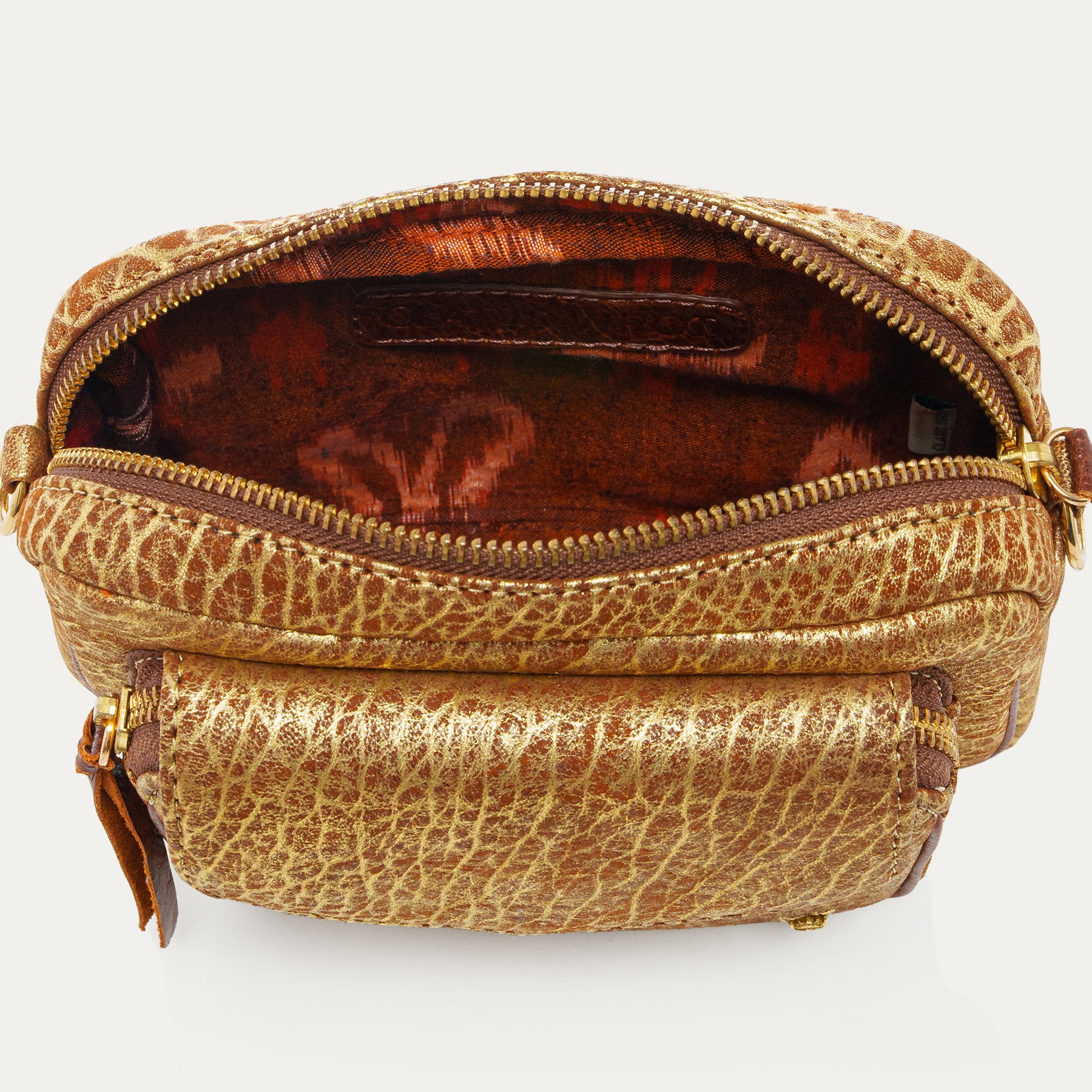 Charly Leather Bubble Antique Gold