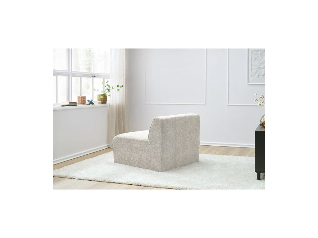 Sillón sin brazos de 1 plaza para sofá modular - MEGEVE - Tejido texturizado
