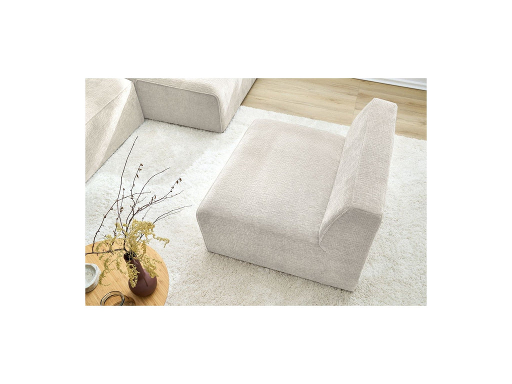 Sillón sin brazos de 1 plaza para sofá modular - MEGEVE - Tejido texturizado
