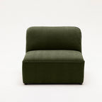 Noor - Chauffeuse Pour Canapé Modulable - Tissu - Vert