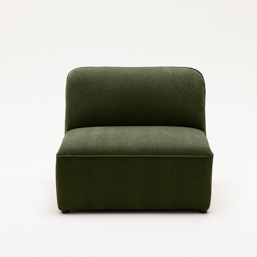 Noor - Chauffeuse Pour Canapé Modulable - Tissu - Vert