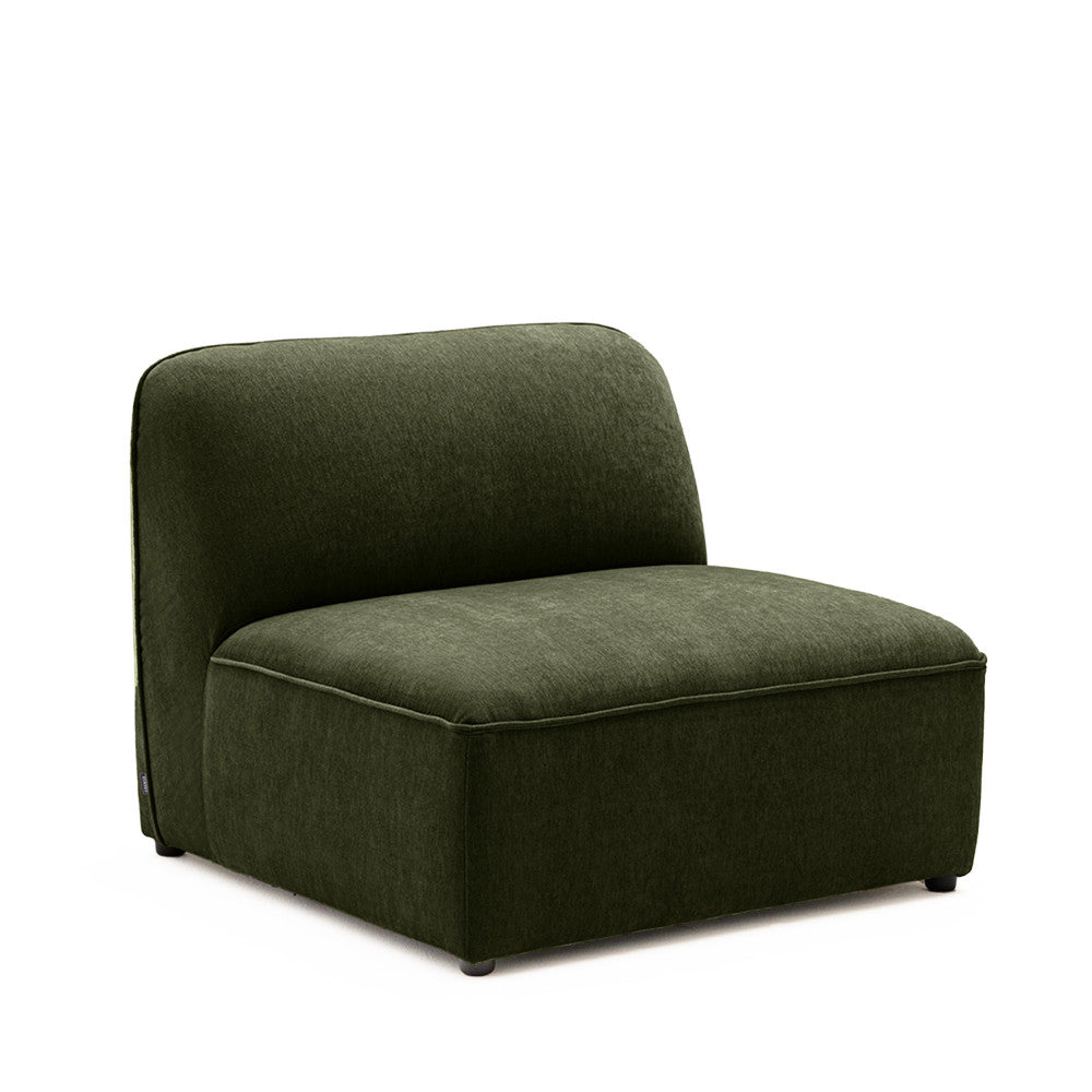Noor - Chauffeuse Pour Canapé Modulable - Tissu - Vert