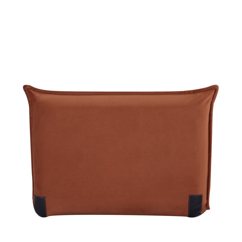 Nala - Sillón cama de 1 plaza - Terciopelo - Óxido