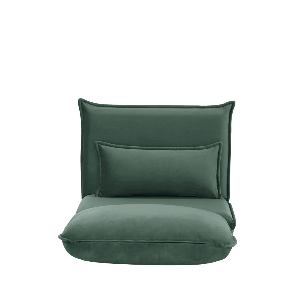 Nala - Poltrona Letto Singola - Velluto - Verde Bosco