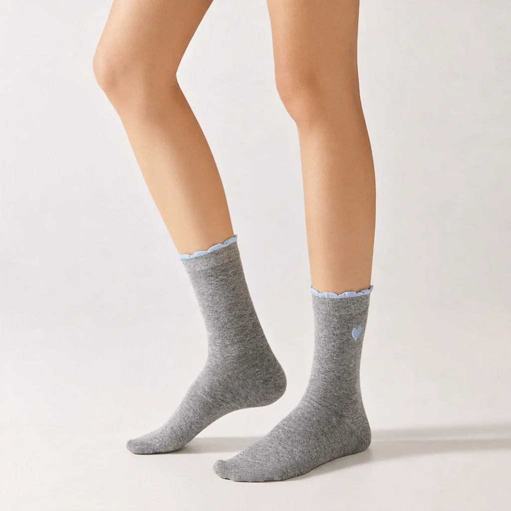 Chaussettes Hautes Coeur & Feston