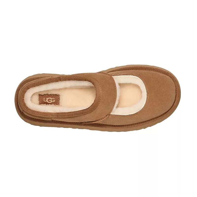 W Bea Mary Jane Slippers - Chesnut