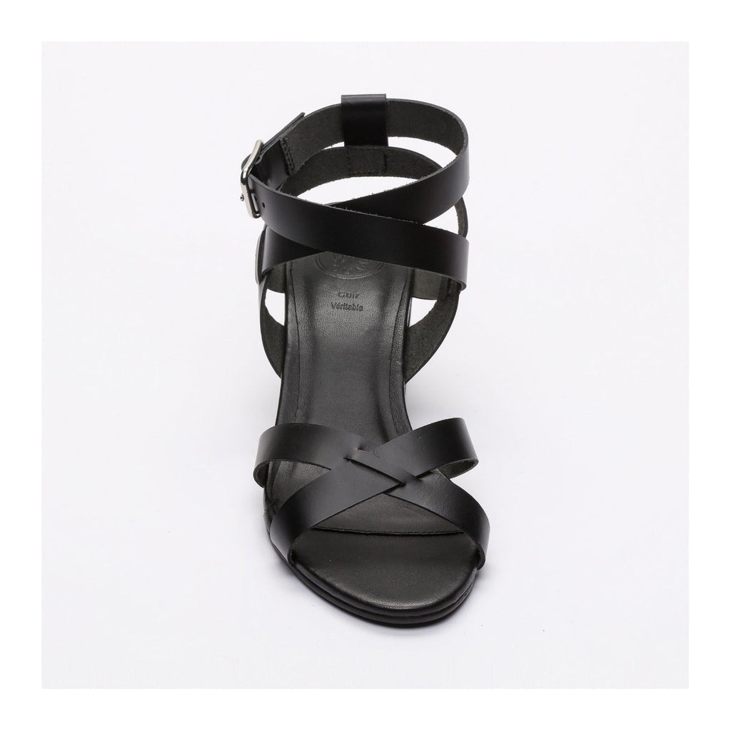 White Sun - Sandales Talon Anaba - Black Buff - Black