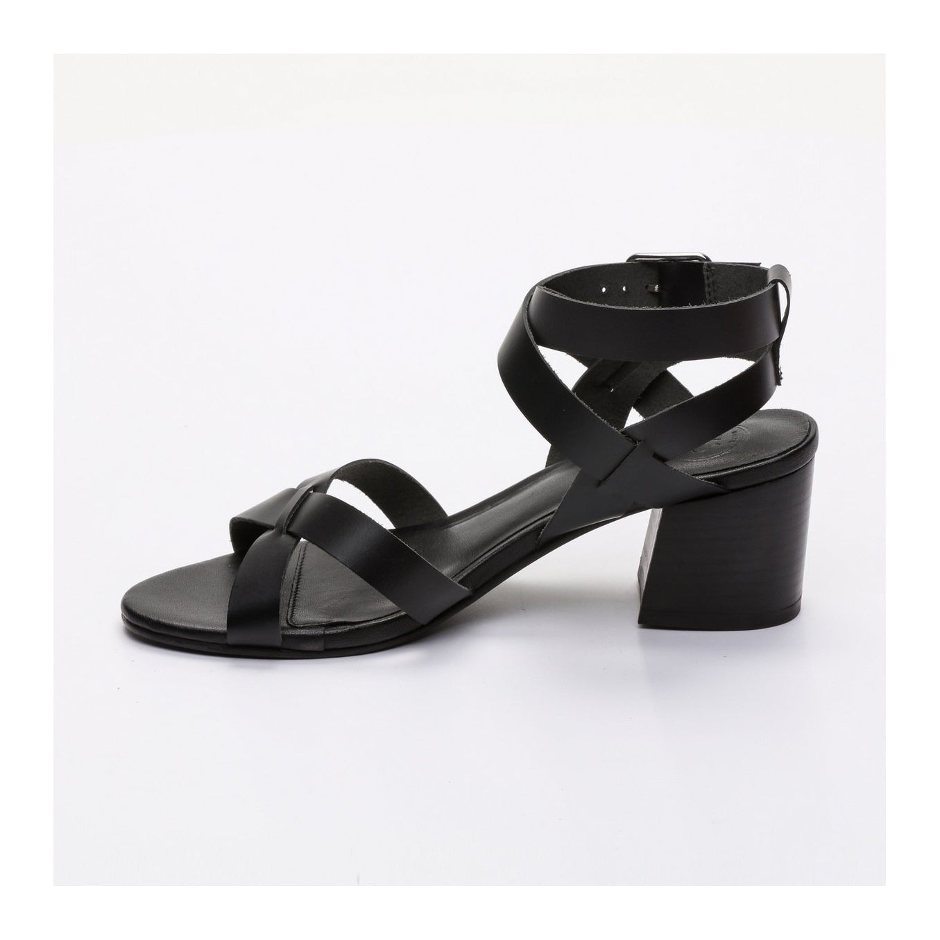 White Sun - Sandales Talon Anaba - Black Buff - Black