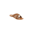 White Sun - Mules Marni - Camel Goat Suede - Camel+Beige