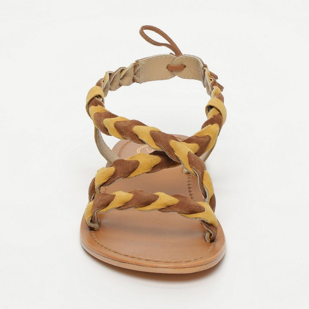 White Sun - Sandales Ombeline - Yellow Et Camel - Femme
